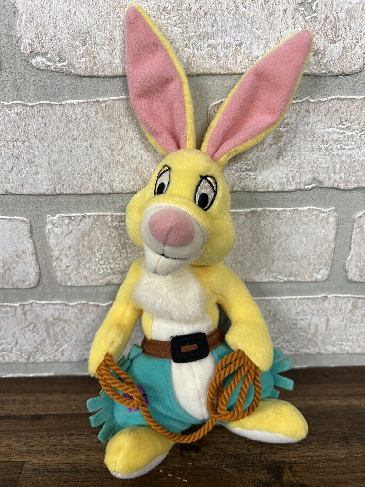 Winnie the Pooh Yippee Yay Rodeo Rabbit Bean Plush 7” Plush Beanie Easter Gift