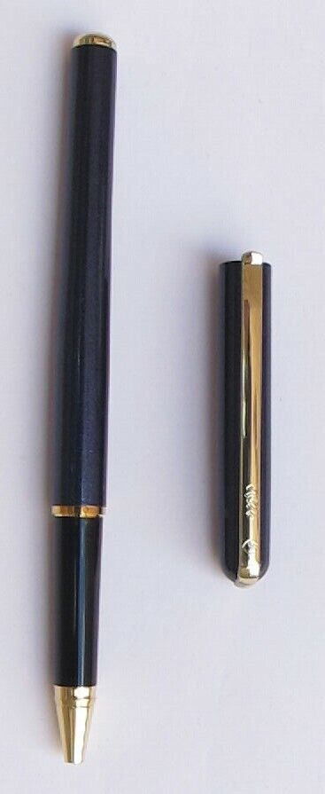 Elysee  Rollerball Pen Metallic Blue & Gold  New In Box *