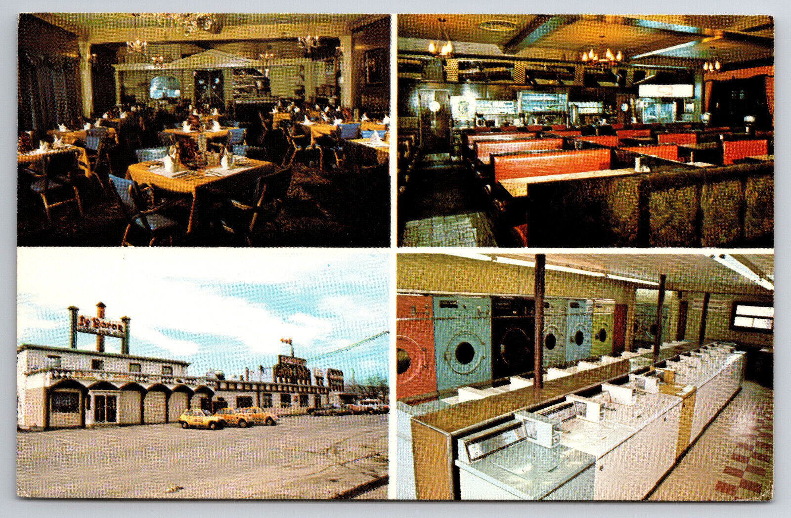 Vintage Canada Postcard Bel-Air Restaurant Edmundston N.B.