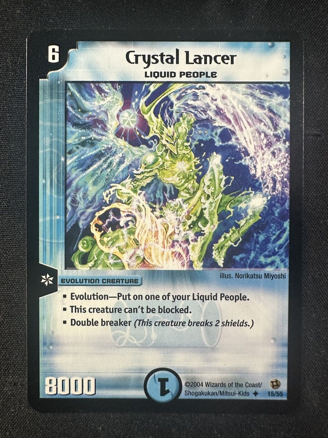 Duel Masters 15/55 Crystal Lancer DM-02 Uncommon NM
