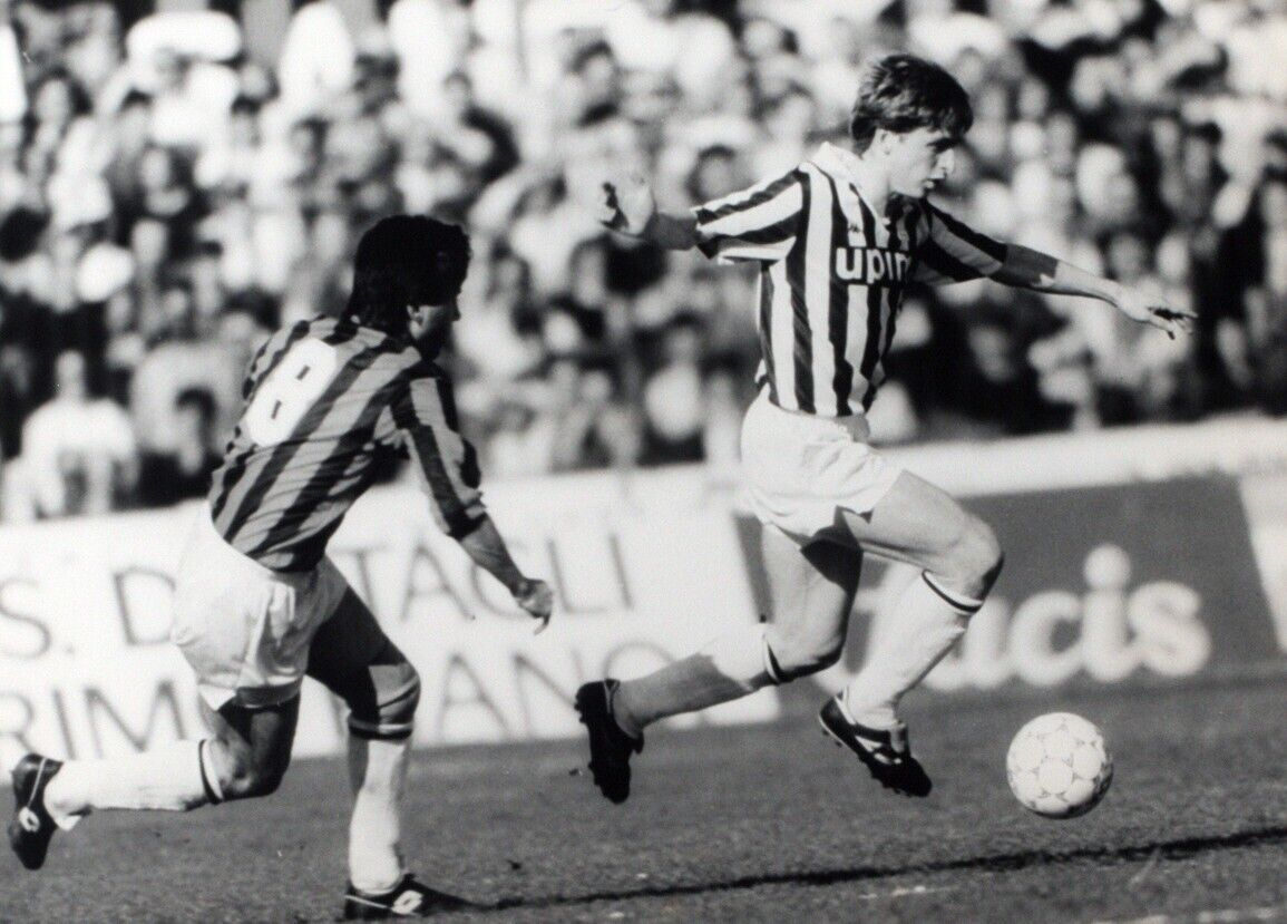 Vintage Press Photo Football, Juventus Vs Milan, Madani, Angelotti, 1990