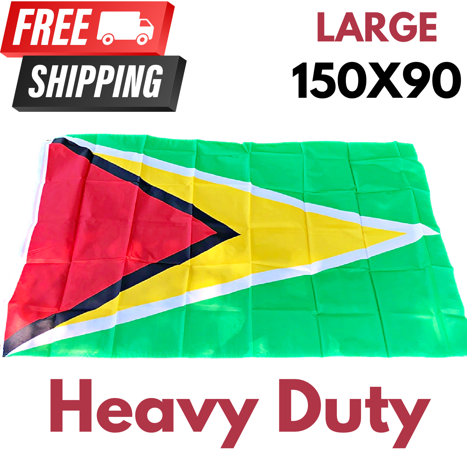 Guyana South America GUY Flag Outdoor Indoor Heavy Duty 150X90cm National Banner