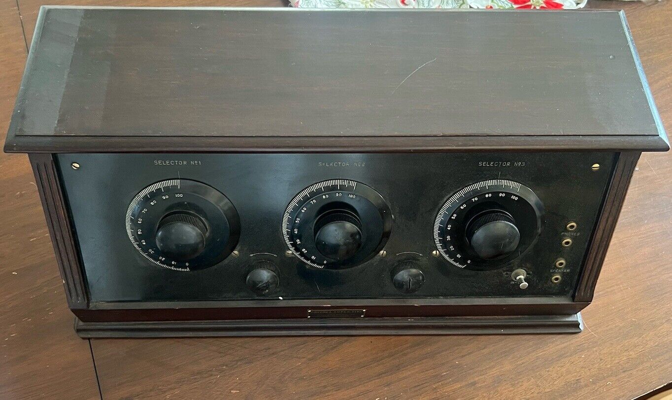 Vintage Chelsea Radio Super Five  Untested With Tubes