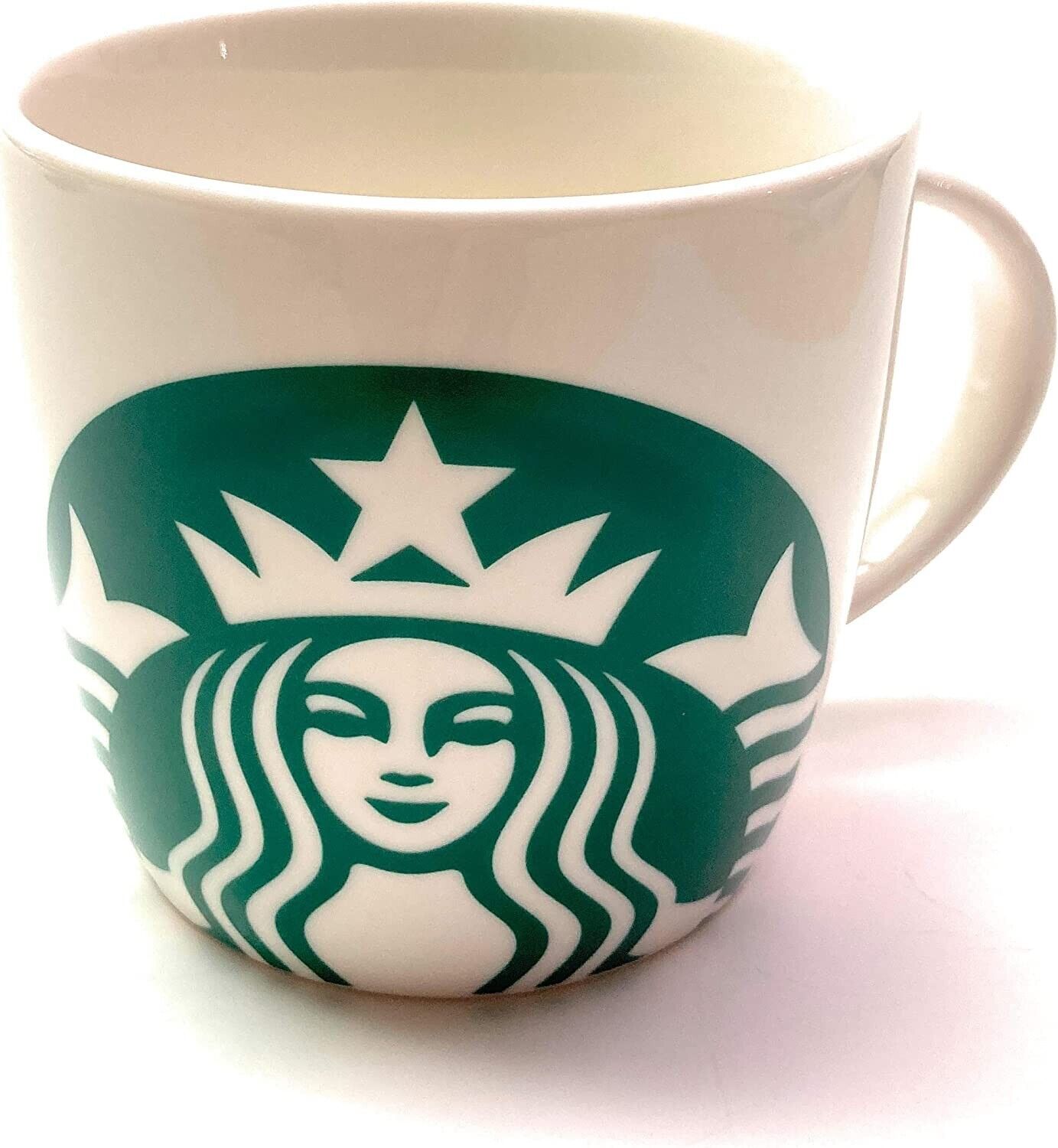 Starbucks 2017 Classic White Green Mermaid Logo Coffee  / SOUP  Mug  14 Fl Oz 
