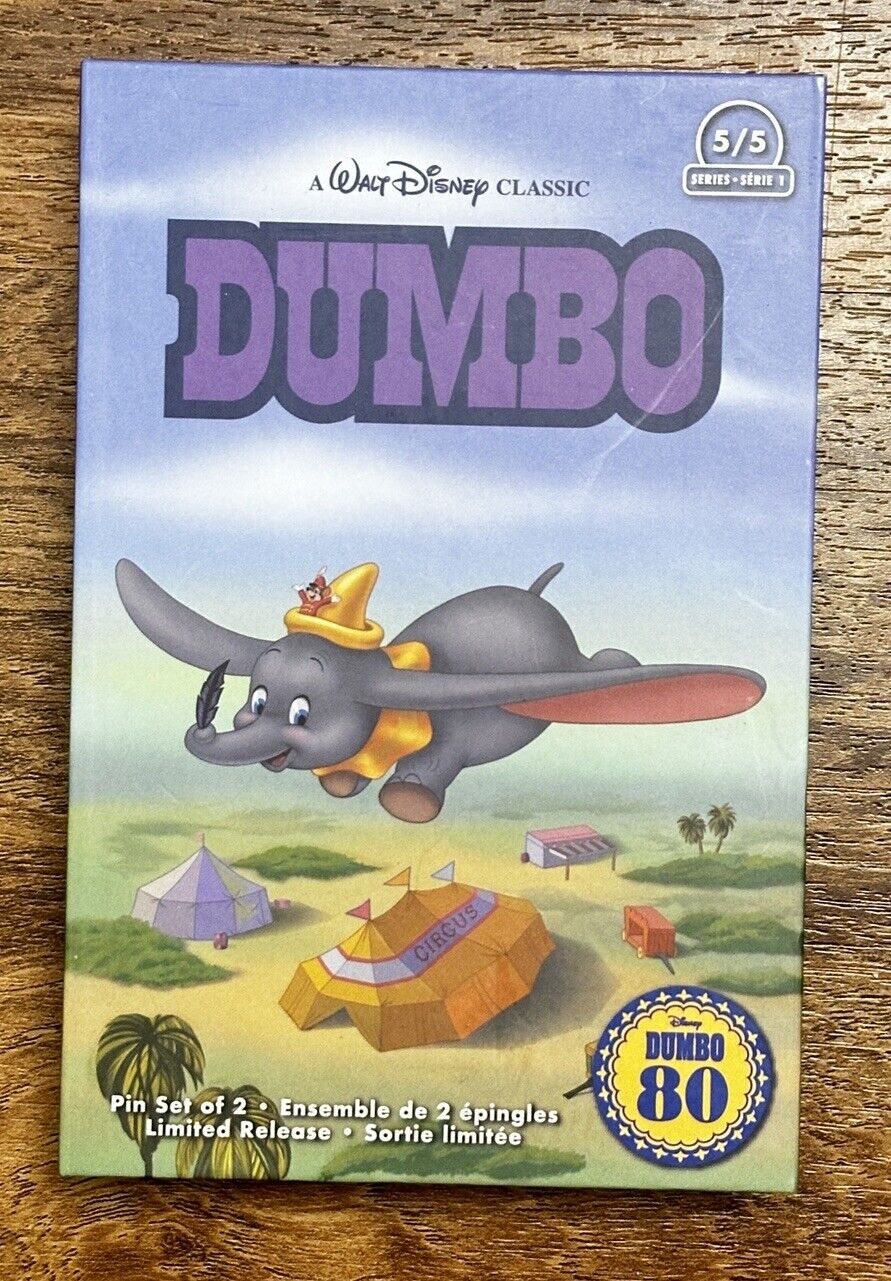 Disney Classic VHS Tape Design Pin Set Series 1 #5/5 - Dumbo