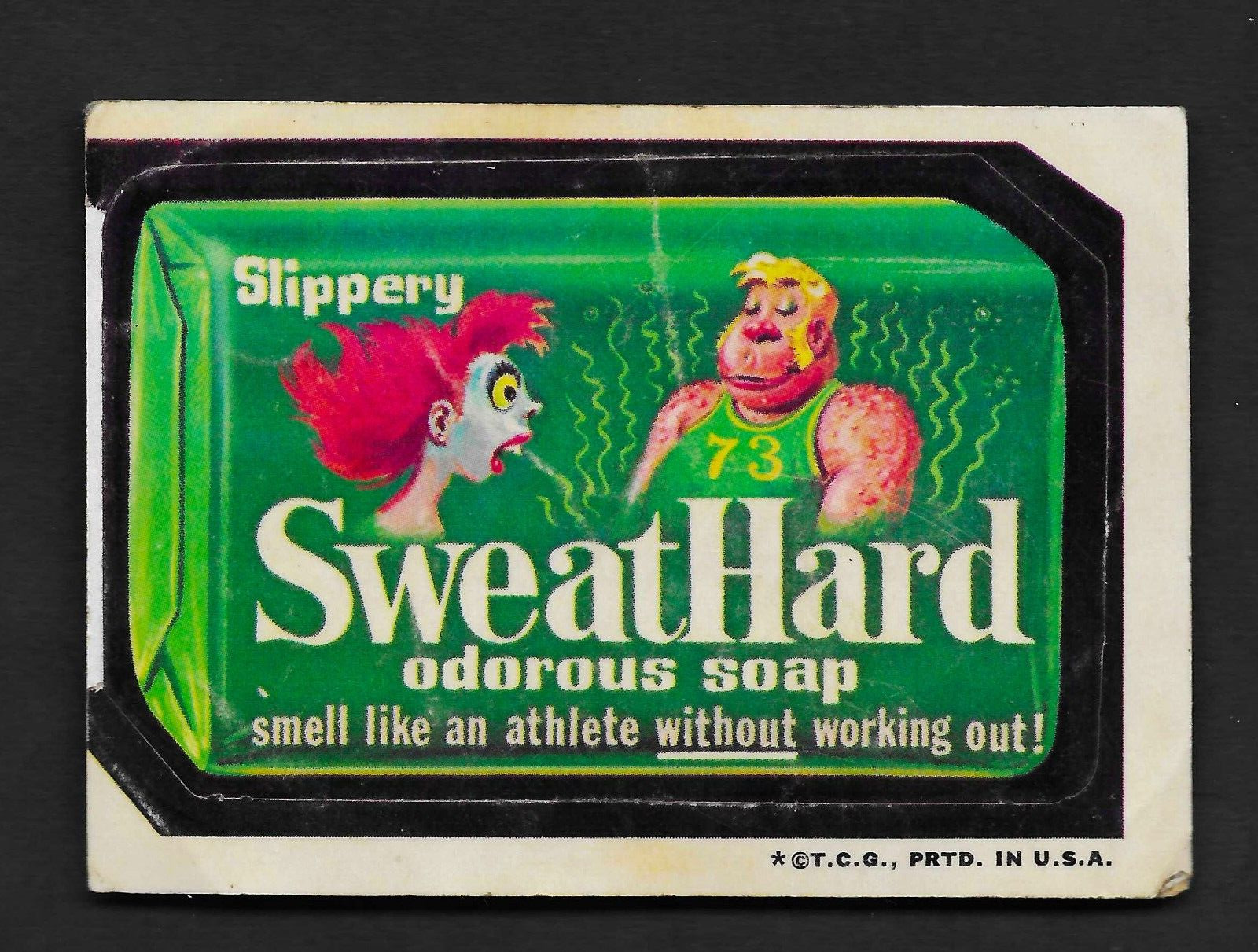 1973 Topps Wacky Packages Sweat Hard 3rd Series Tan Back VG