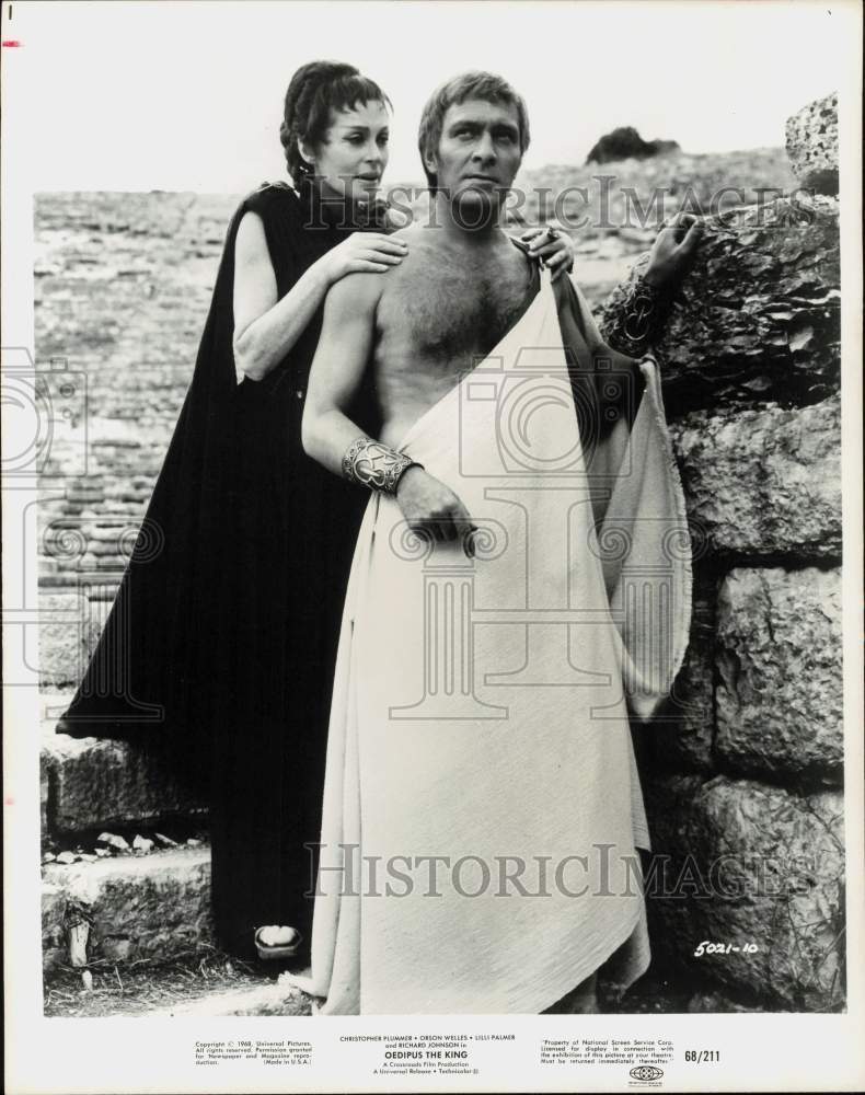 1968 Press Photo Actors Lilli Palmer, Christopher Plummer in \