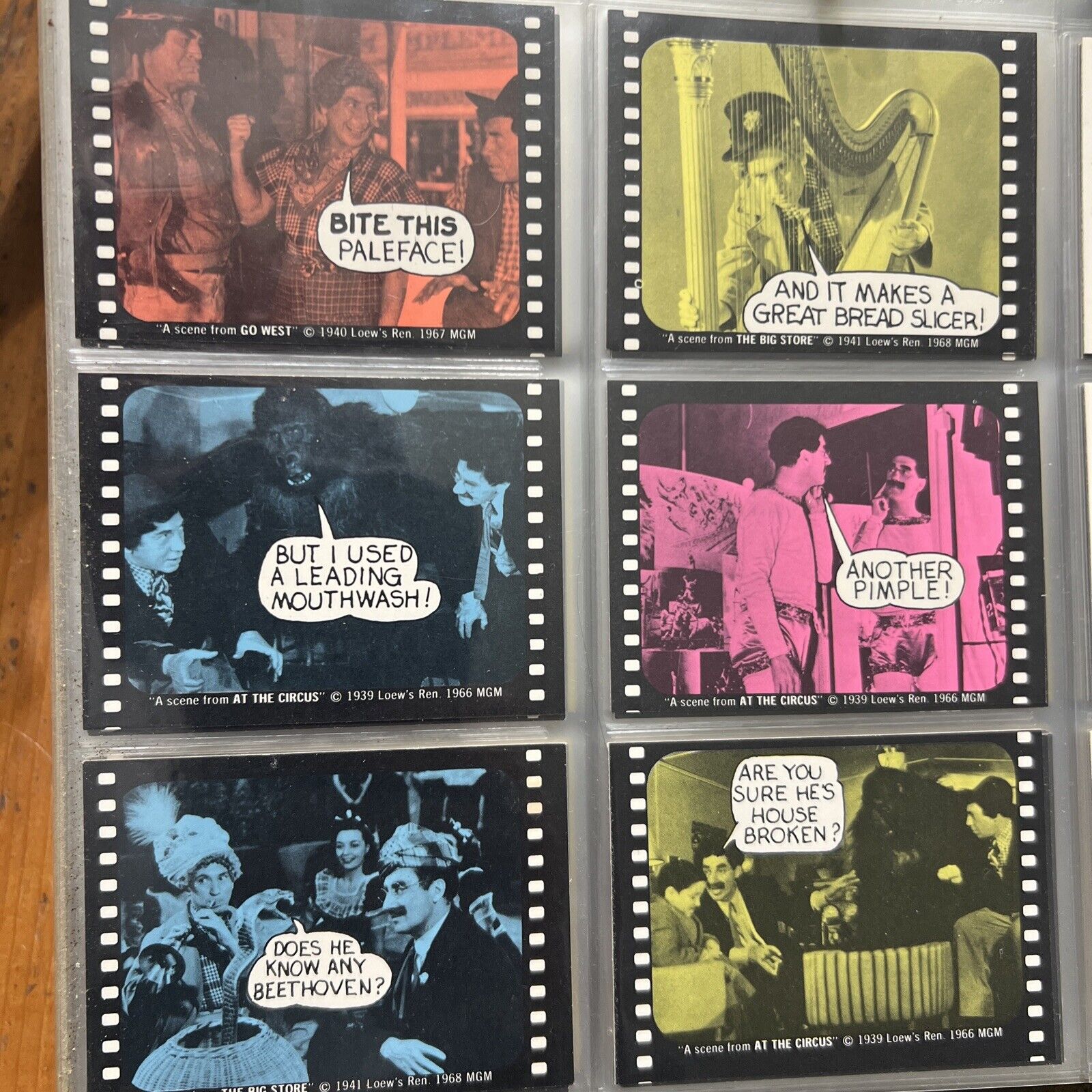 1975 Fleer Hollywood Slap Stickers Complete Set 66/66  Sharp Set
