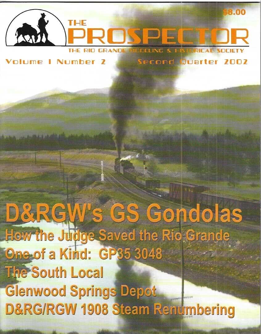 The Prospector 2 2002 D&RGW GS Gondolas Glenwood Springs Depot GP35 1908 Steam