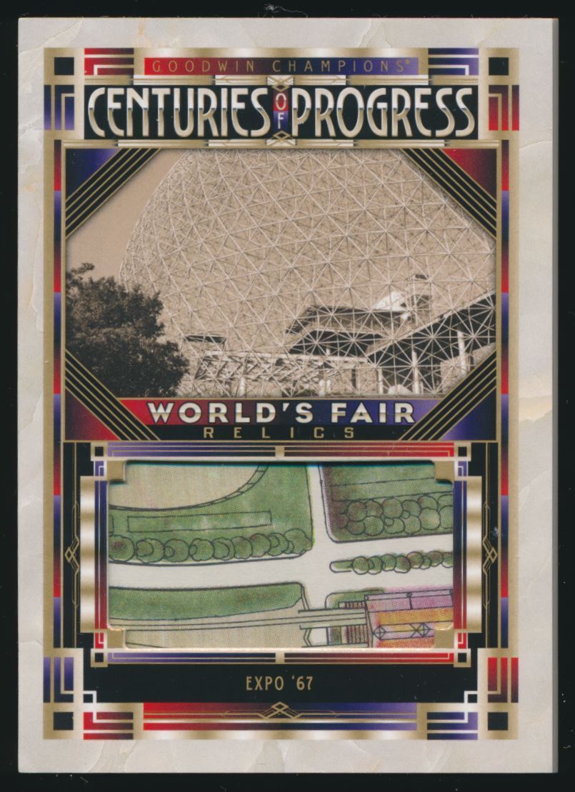 2021 Upper Deck Goodwin Champions World\'s Fair Relics #WF-11 Expo \'67 Upper Deck