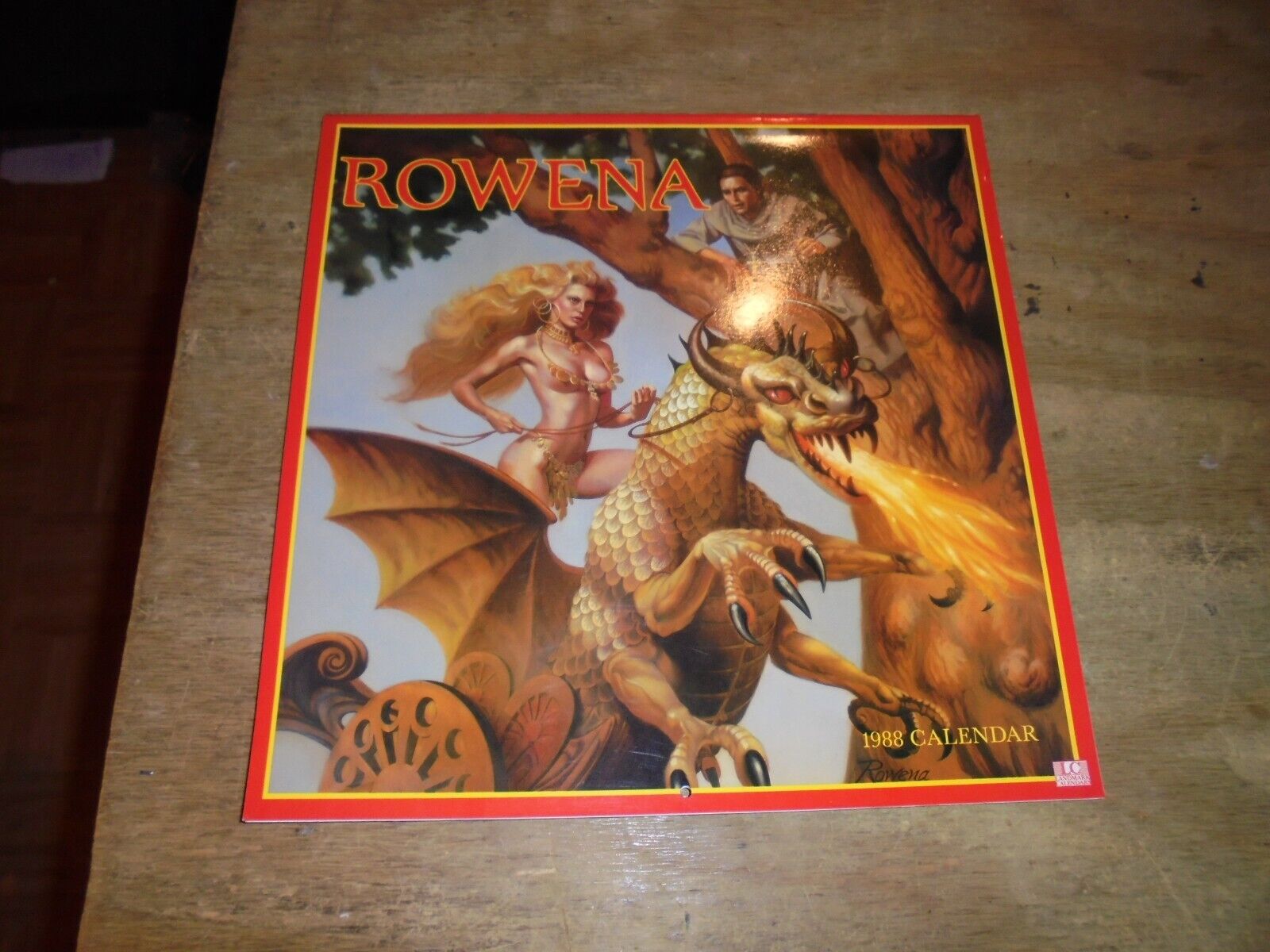 Vintage 1988 Rowena Fantasy Calendar Dragons Sorcery