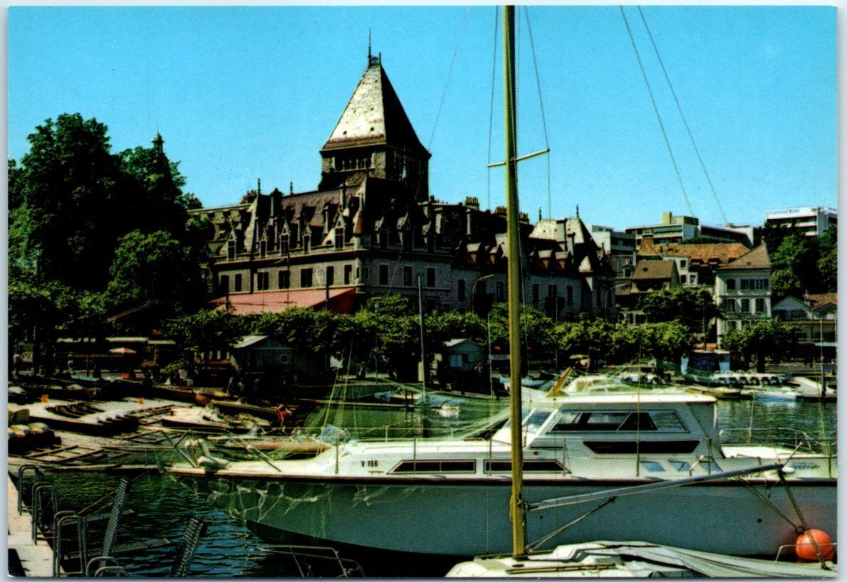 Postcard - Ouchy Castle - Lausanne, Switzerland