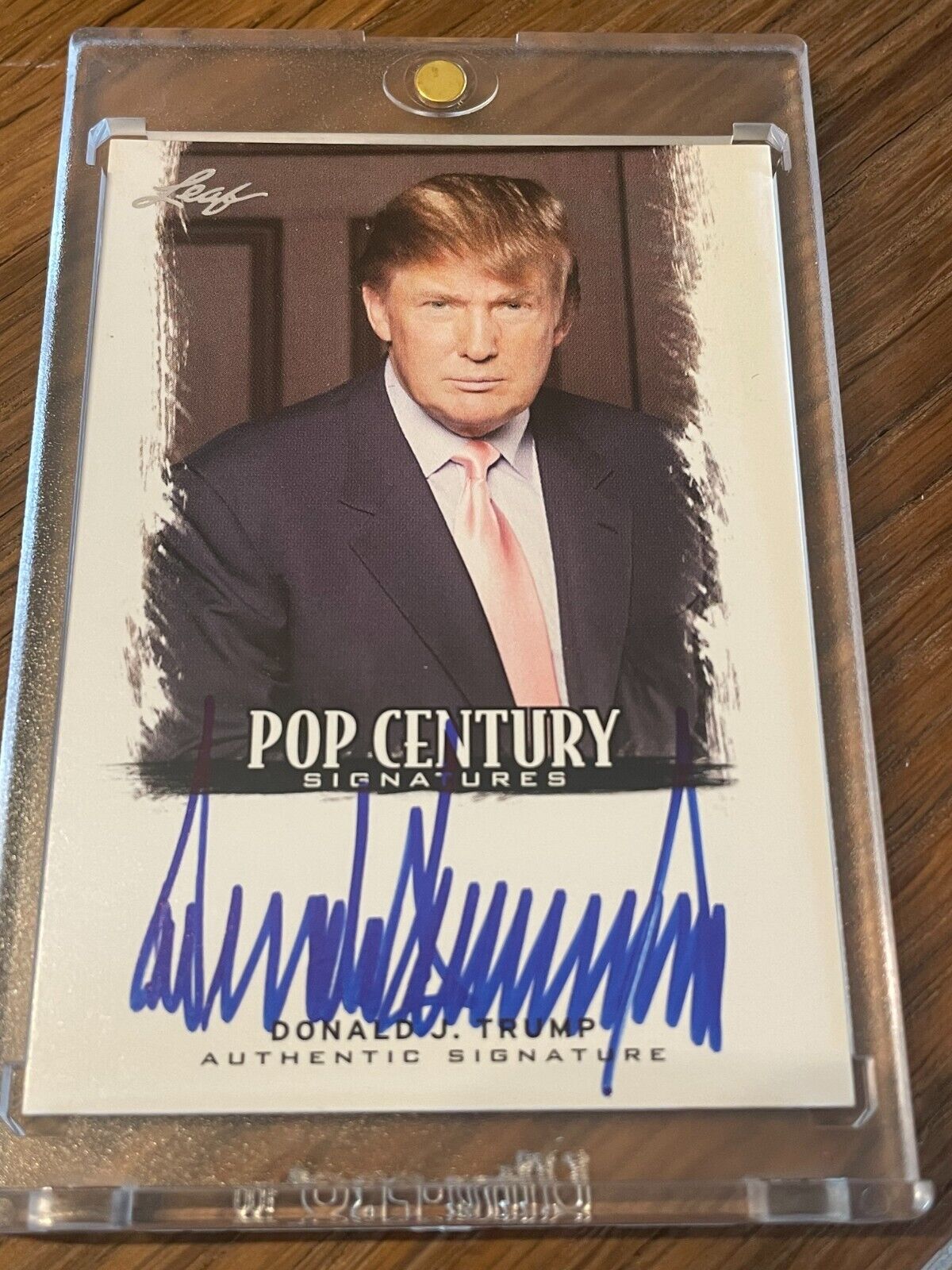 2012 12 Leaf Pop Century Base Autograph Auto President Donald Trump Apprentice