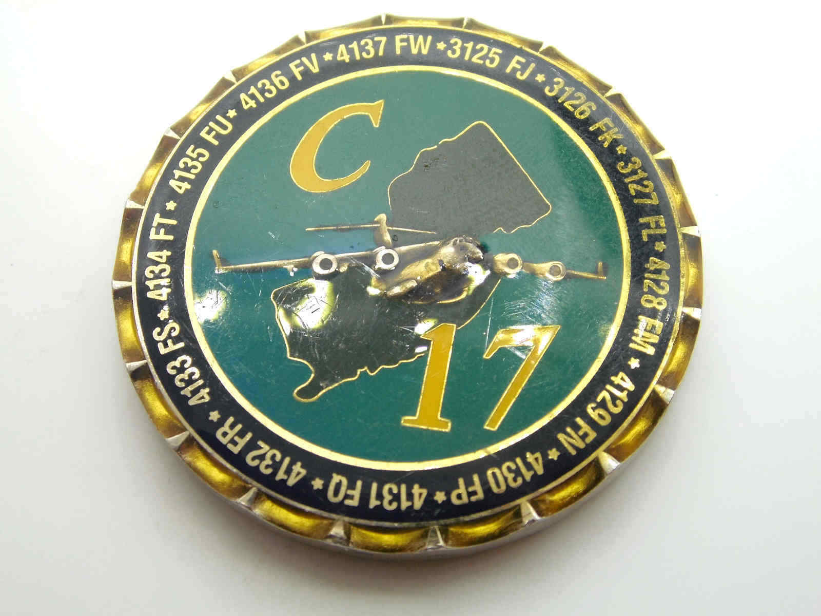 514TH AIRCRAFT MAINTENANCE SQ MCGUIRE AFB NEW JERSEY C17 CHALLENGE COIN