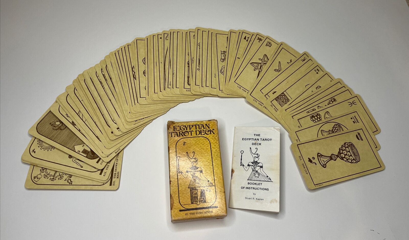 Egyptian Tarot Deck, 78 Card Tarot Deck, 1980 AGMuller Switzerland Complete