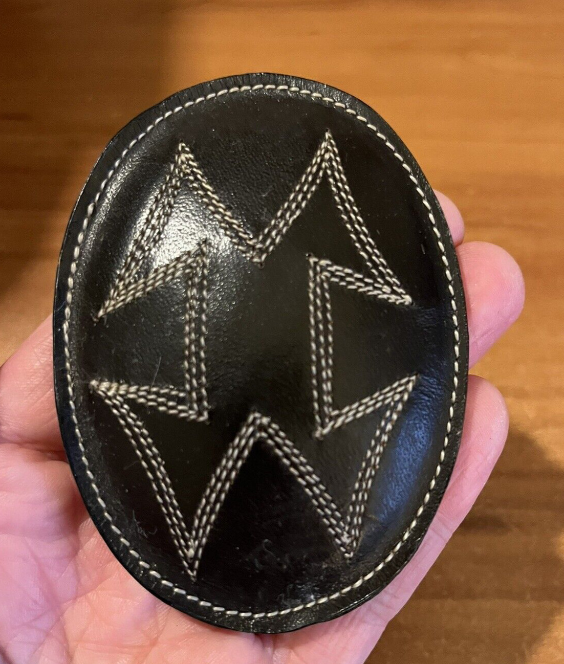 Leather Tony Lama Southwestern Cowboy Cowgirl Boho Vintage Belt Buckle