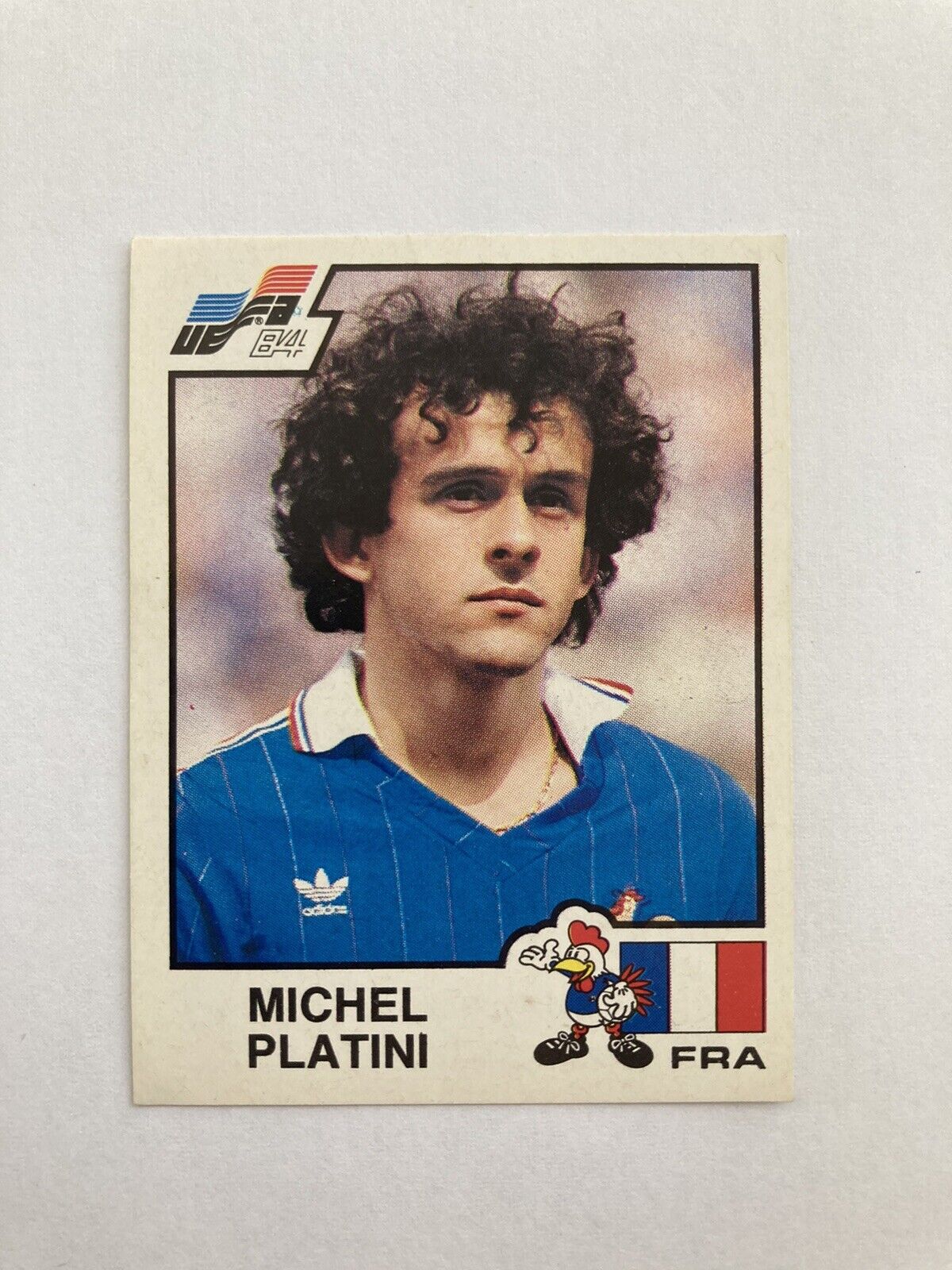 PANINI FRANCE EM UEFA EURO 84 1984 - NO. 48 - MICHEL PLATINI - UNGLUED