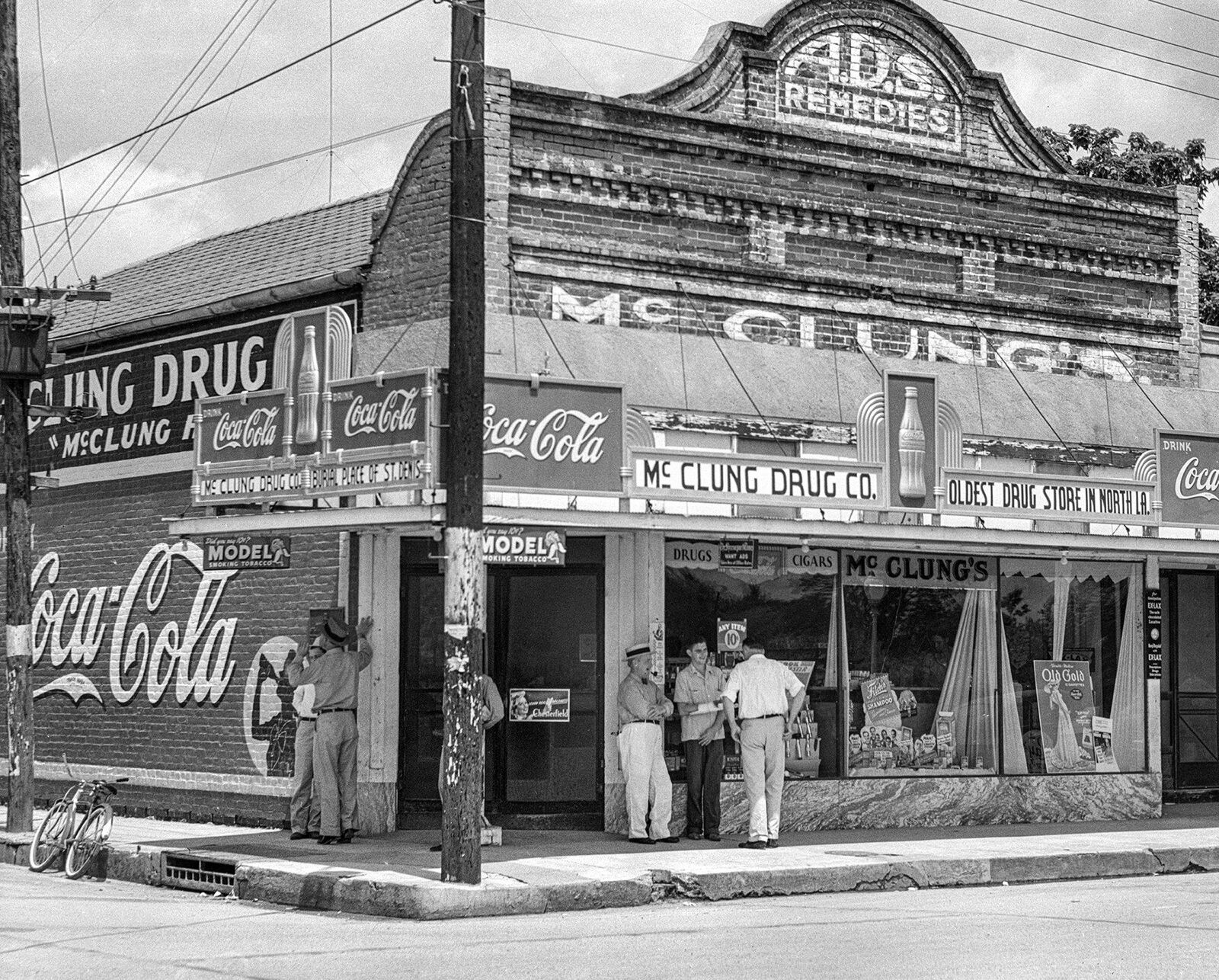 1940 DRUG STORE Natchitoches Louisiana PHOTO  (185-C)