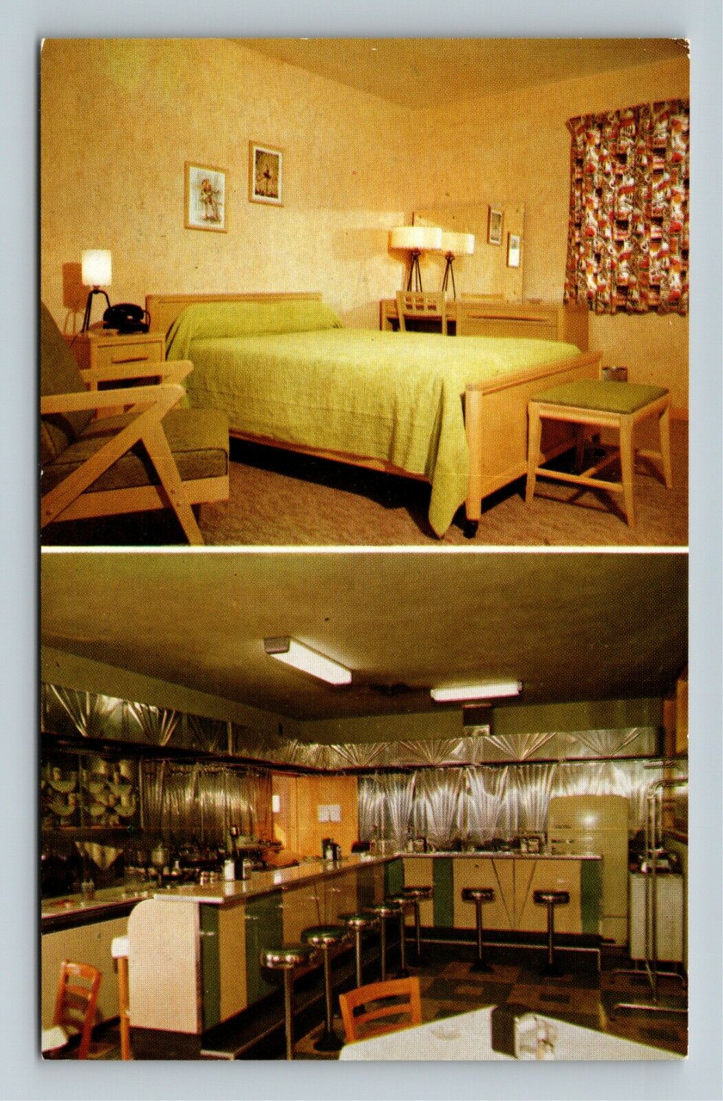 Mount Ephraim NJ-New Jersey, Bo-Bet Motel & Coffee Shop Vintage Postcard