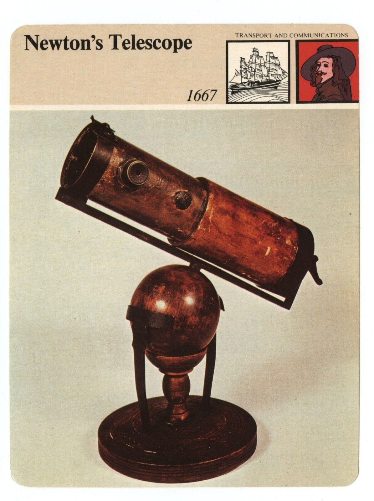 Newton's Telescope- Transport Communications Edito Service British Heritage Card