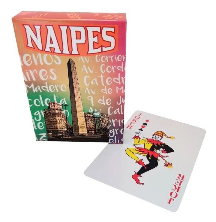 Cartas mazo pocker Tango Argentino. Cards Poker Typographic Design Buenos Aires
