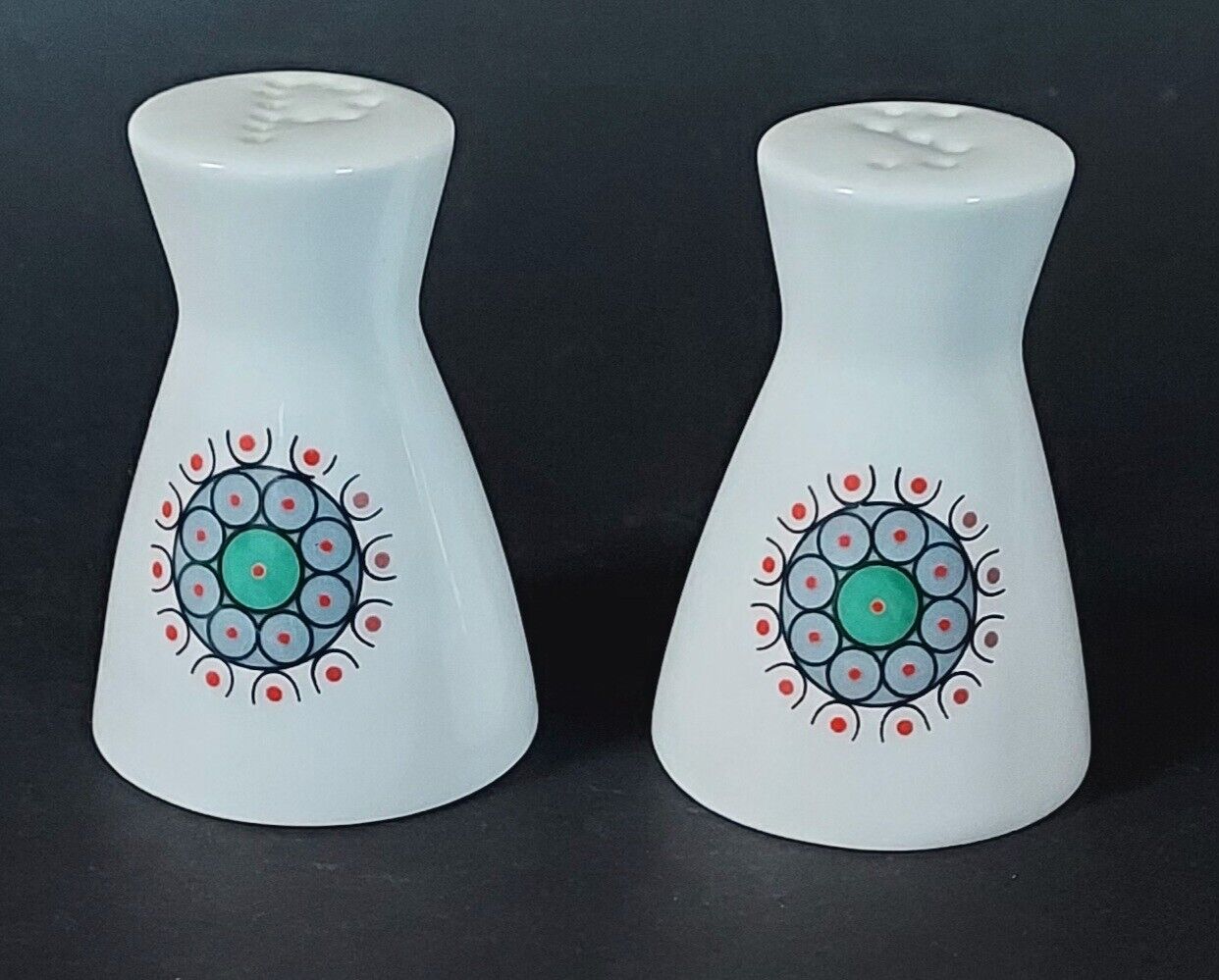 Raymond Loewy Rosenthal Salt & Pepper Shakers Vintage Retro Atomic No Stoppers