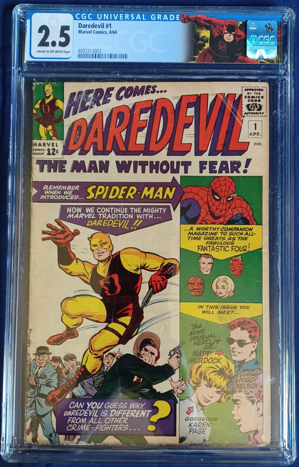 Daredevil #1 | CGC 2.5 | Custom Label | 1964