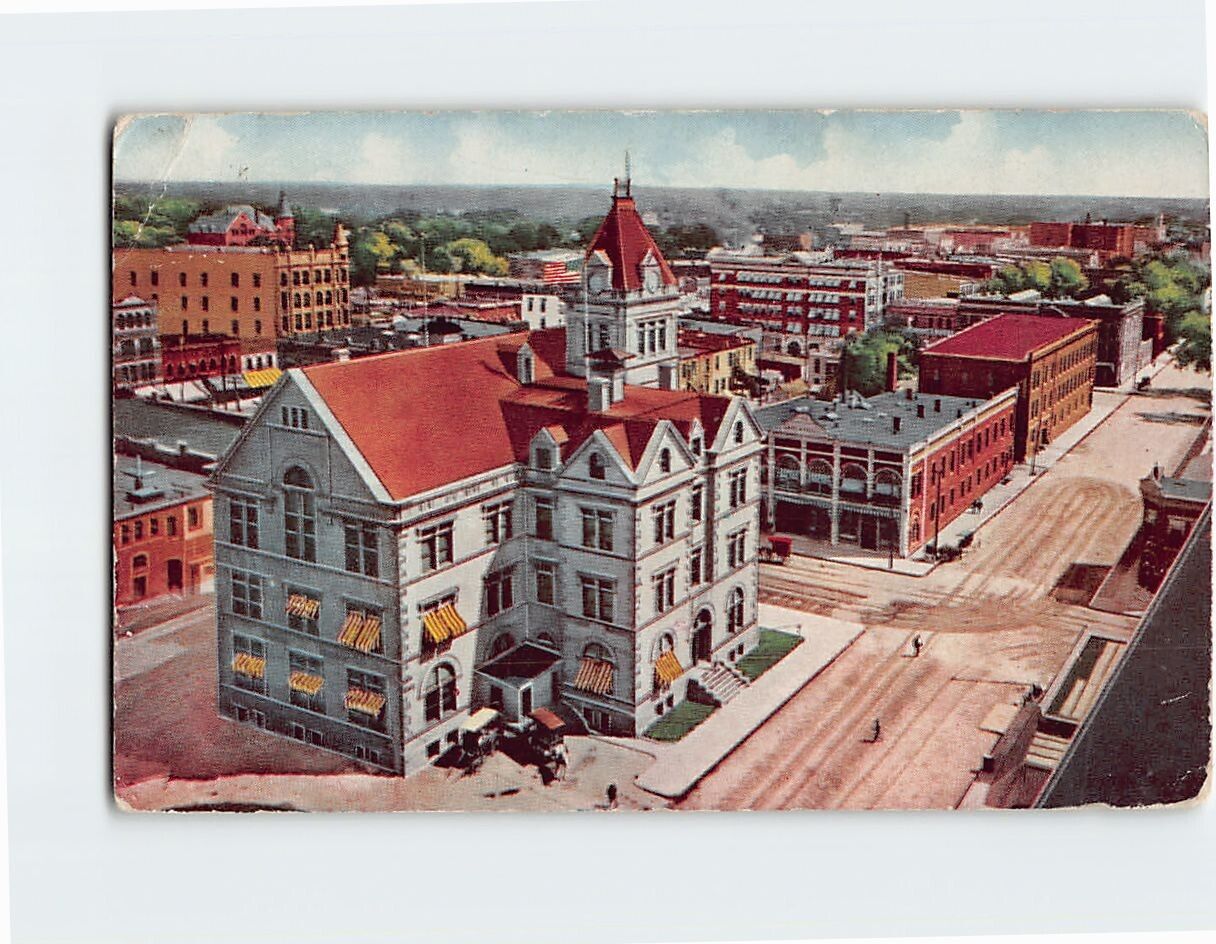 Postcard Bird's Eye View of Wichita, Looking Northeast, Wichita, Kansas