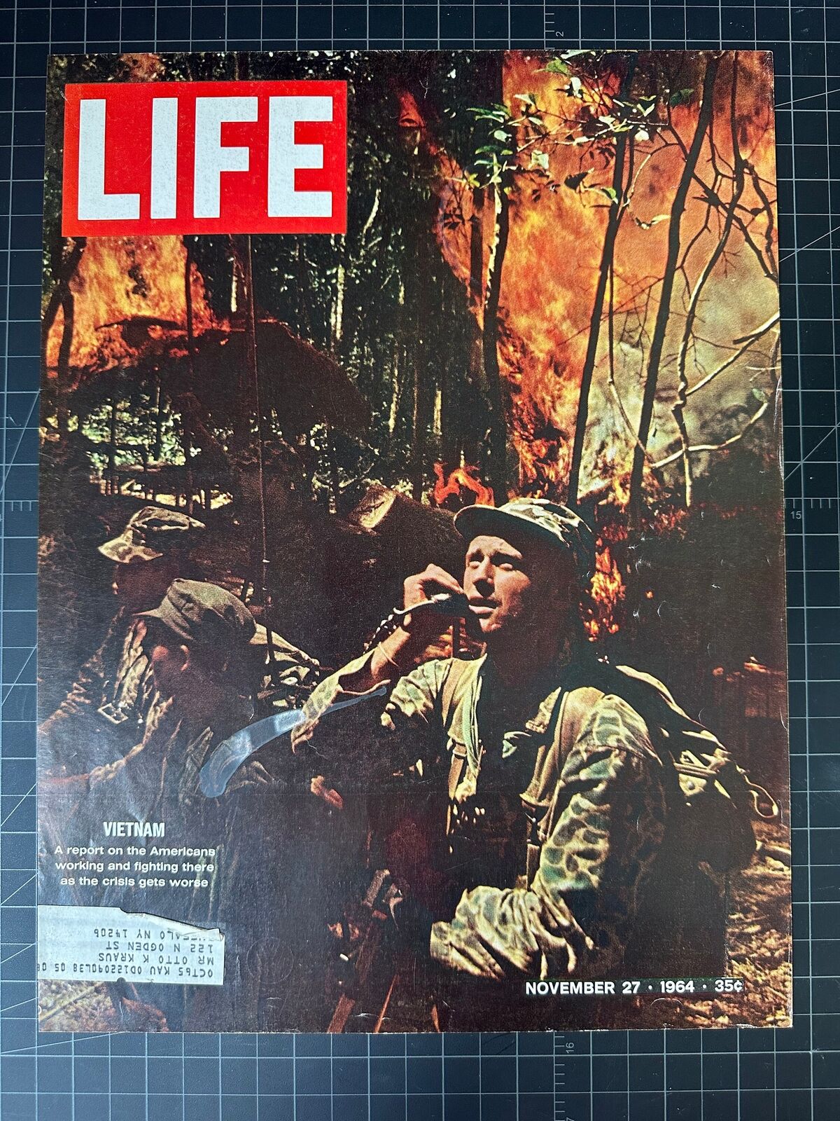 Vintage 1964 Life Magazine Cover - Vietnam War