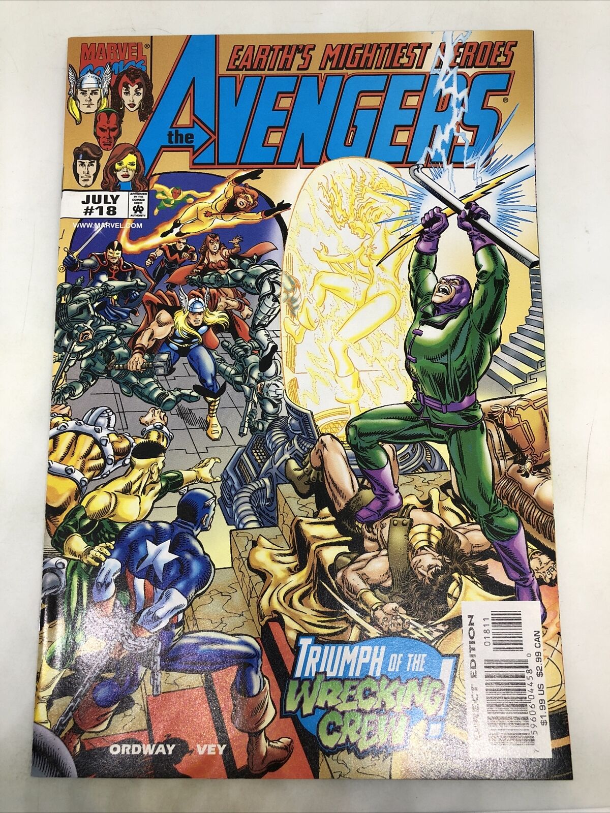 Avengers #18 July 1999, Triumph of the Wrecking Crew