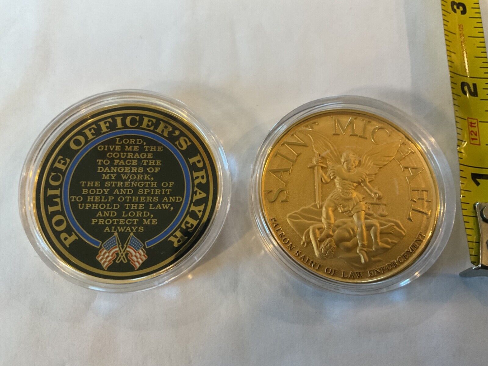 Saint Michael Police Prayer Challenge Coin bulk 10 pieces wholesale price new