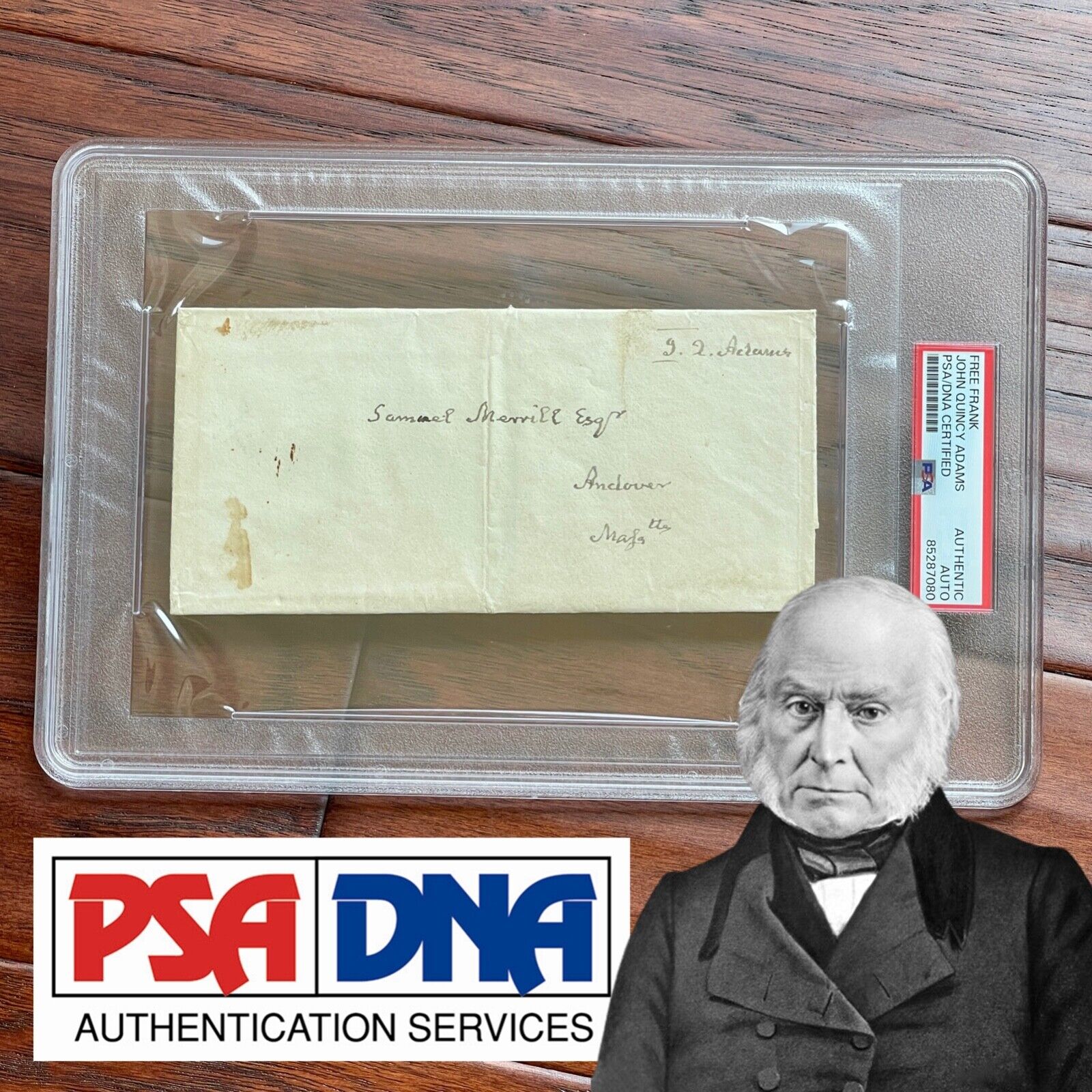 JOHN QUINCY ADAMS * JSA * Autograph FREE FRANK Envelope Signed