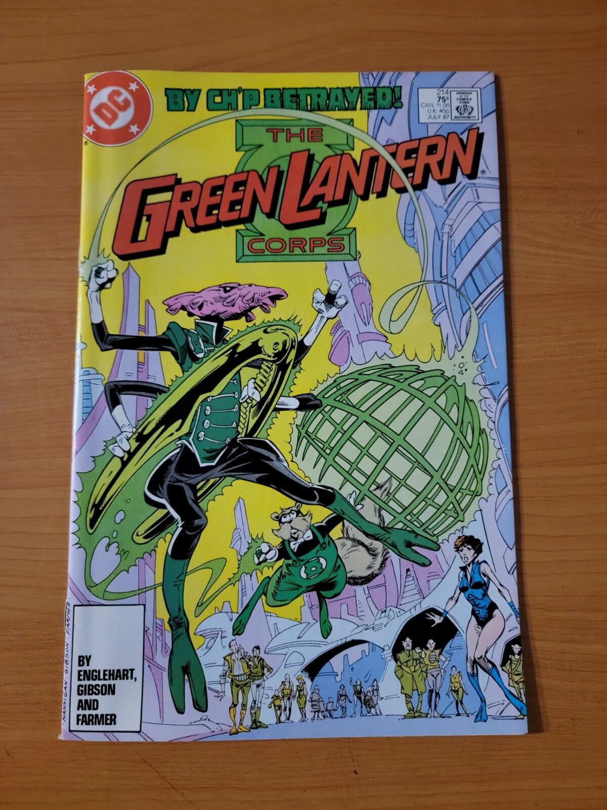 Green Lantern Corps #214 Direct Market Edition ~ NEAR MINT NM ~ 1987 DC Comics