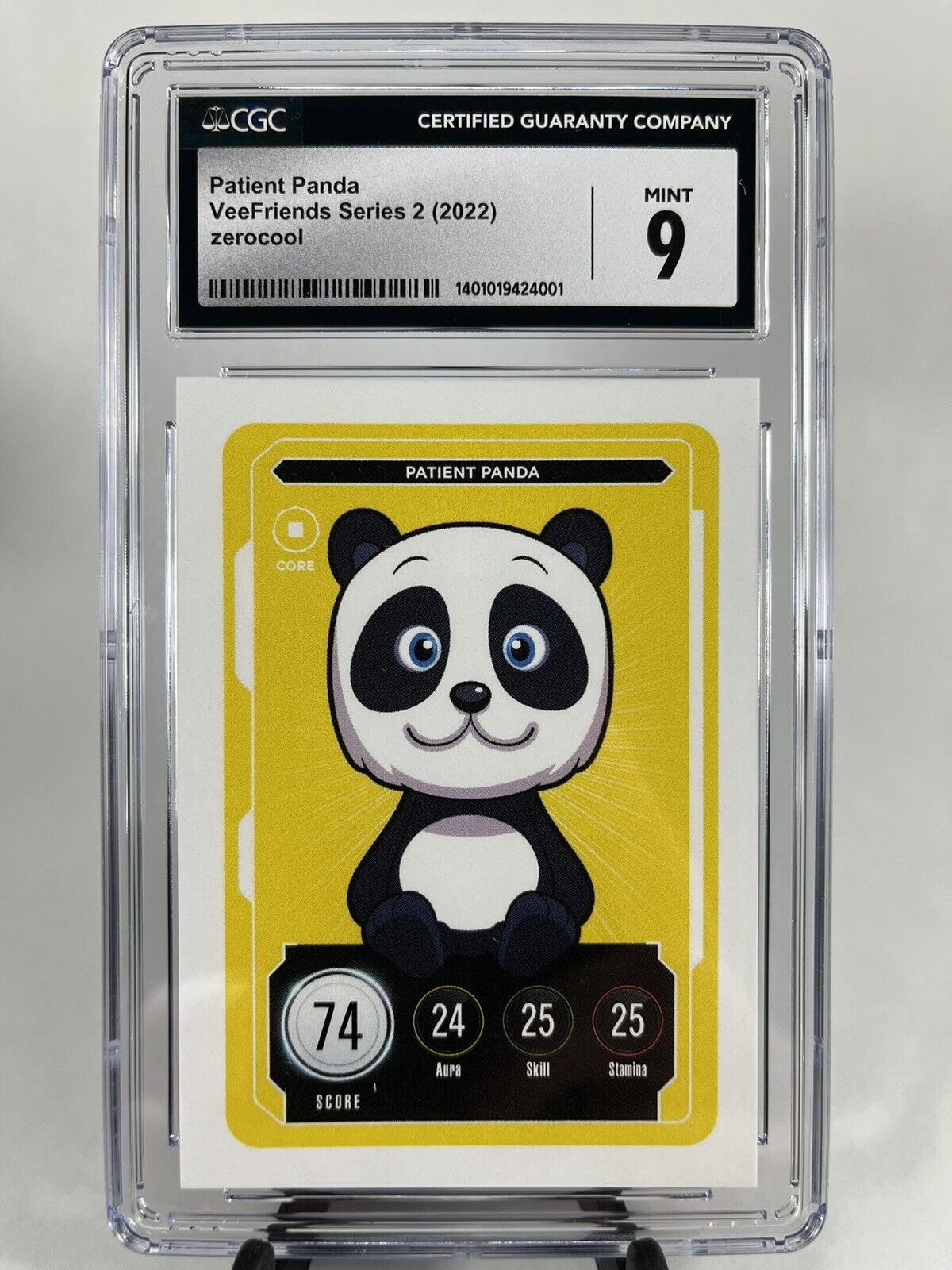 CGC Mint 9 VeeFriends Series 2 Core Patient Panda