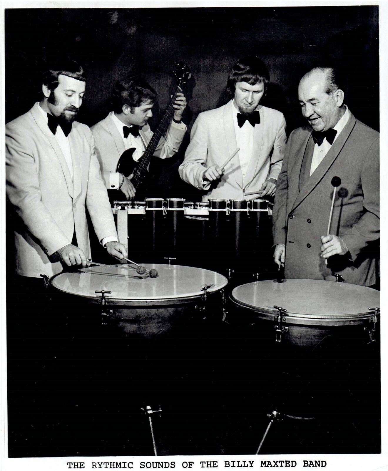 1970 Vintage Photo The Rhythmic Sounds of the Billy Maxted Jazz Band performing