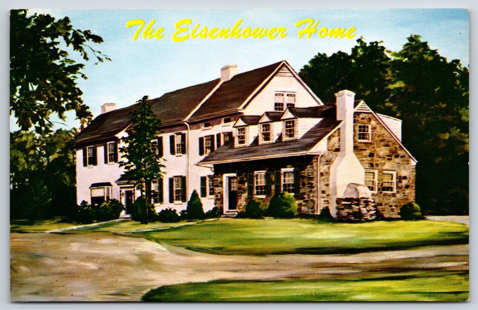Postcard President Eisenhower\'s Home Gettysburg Pennsylvania Unposted