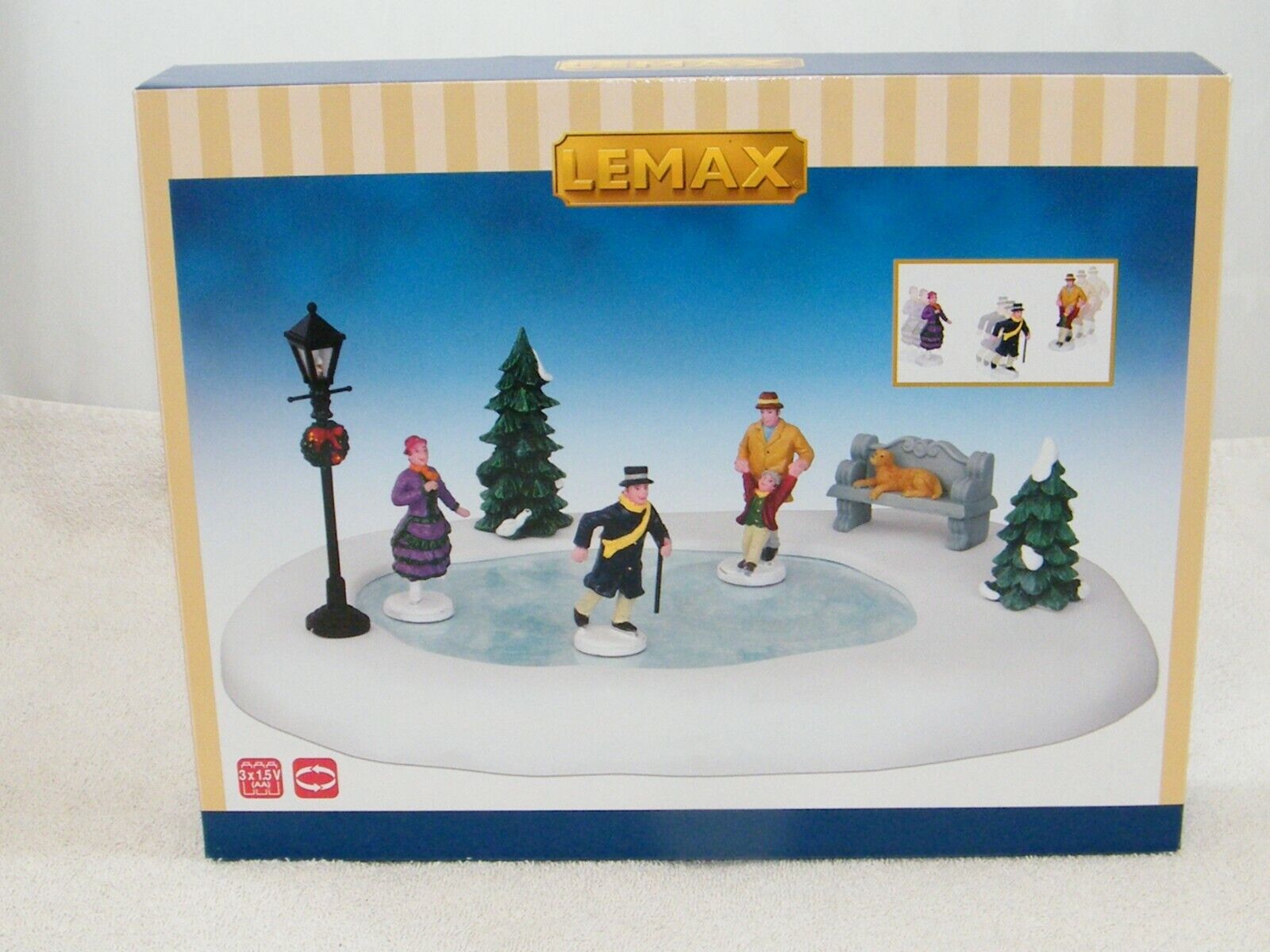 NEW 2014 LEMAX SKATING IN THE PARK, CHRISTMAS, 44768, INSIDE SEALED