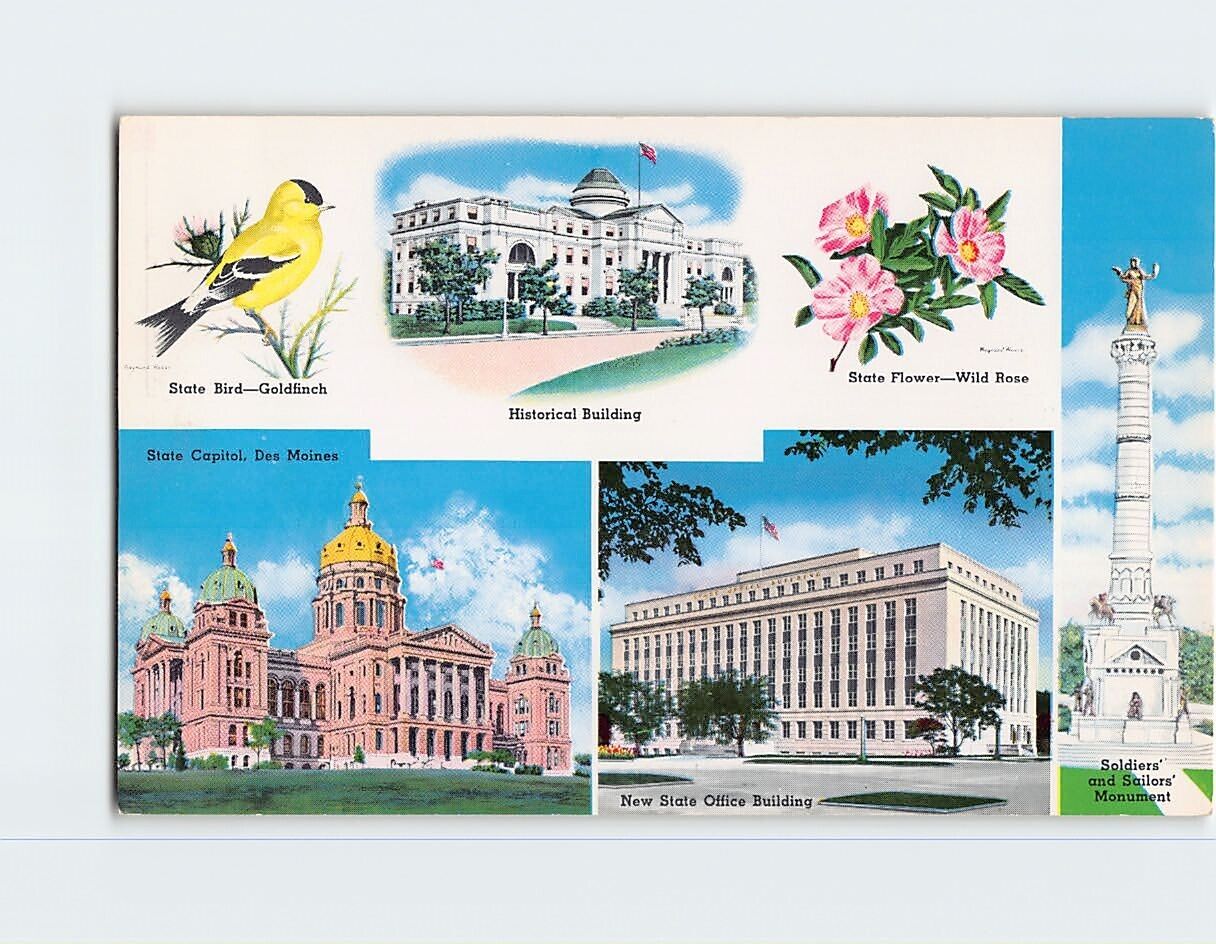 Postcard Greeting from Iowa USA