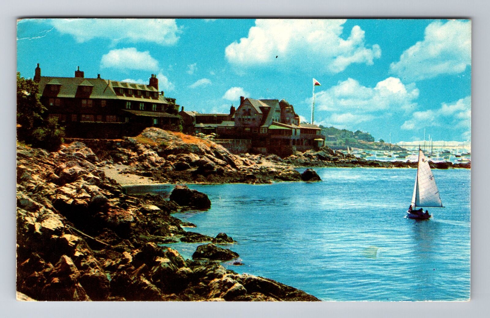 Marblehead MA-Massachusetts, Corinthian Yacht Club, Antique Vintage Postcard