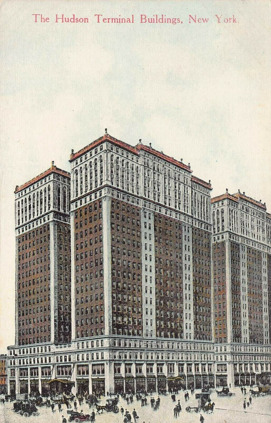 Hudson Terminal Buildings, Train Station, Manhattan, N.Y.C., Circa 1908 Postcard