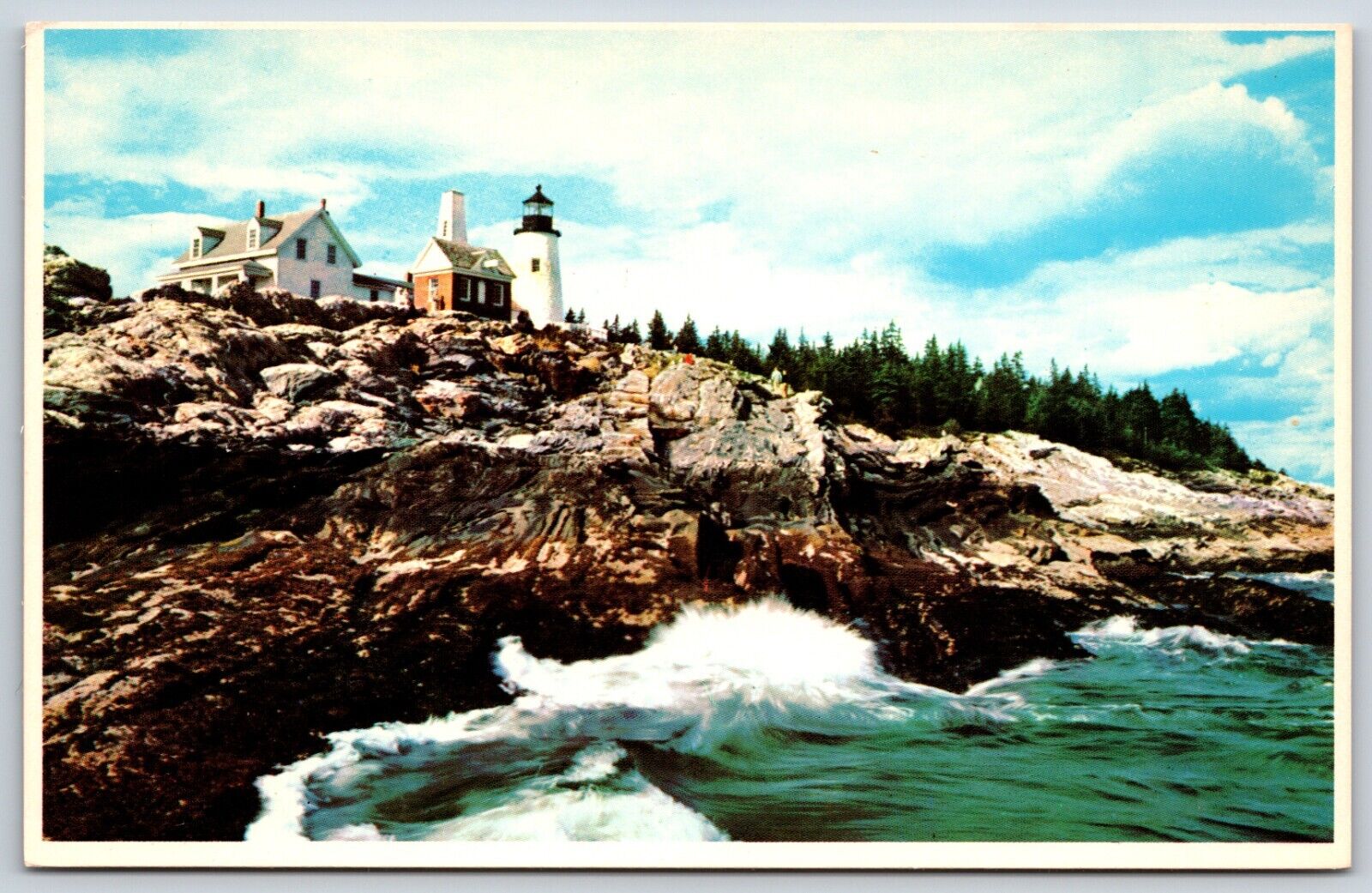 Postcard Pemaquid Light At Pemaquid Point Maine Unposted