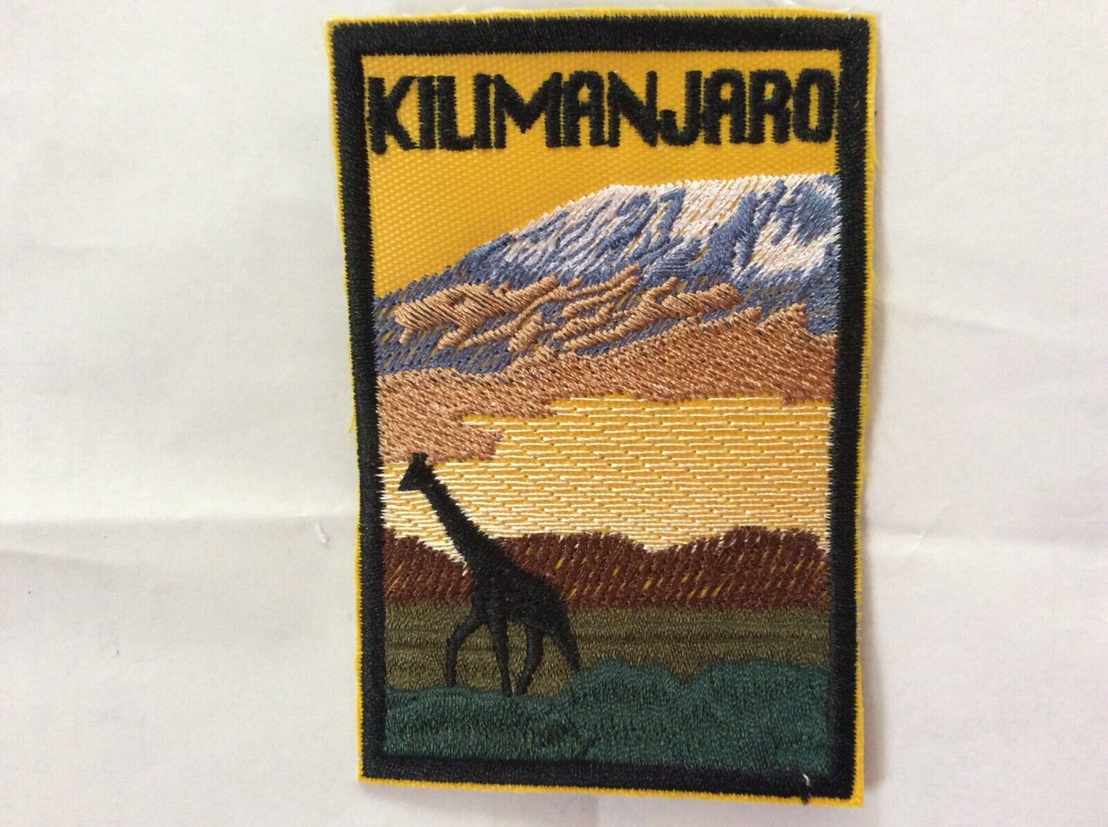 Patch Mount Kilimanjaro Tanzania Kenya Africa Souvenir Giraffe