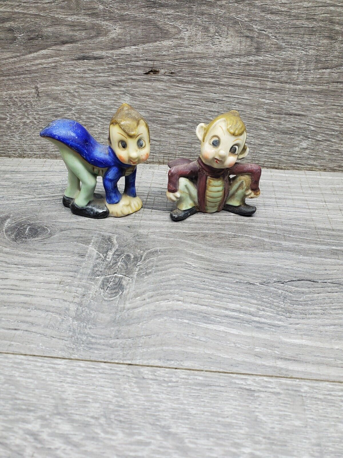 Vintage Jiminy Cricket Pixie Figurines, Made in Japan 