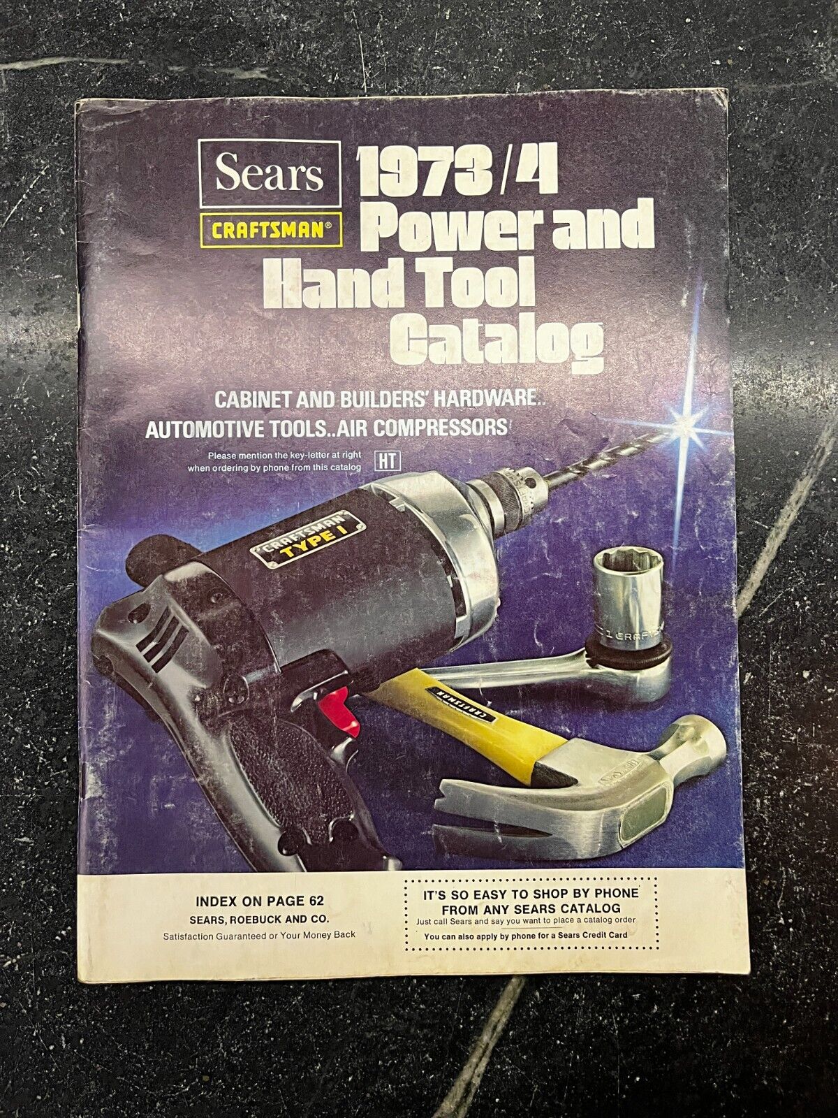 Vintage Sears Craftsman Power and Hand Tool Catalog 1973 / 1974 - ORIGINAL