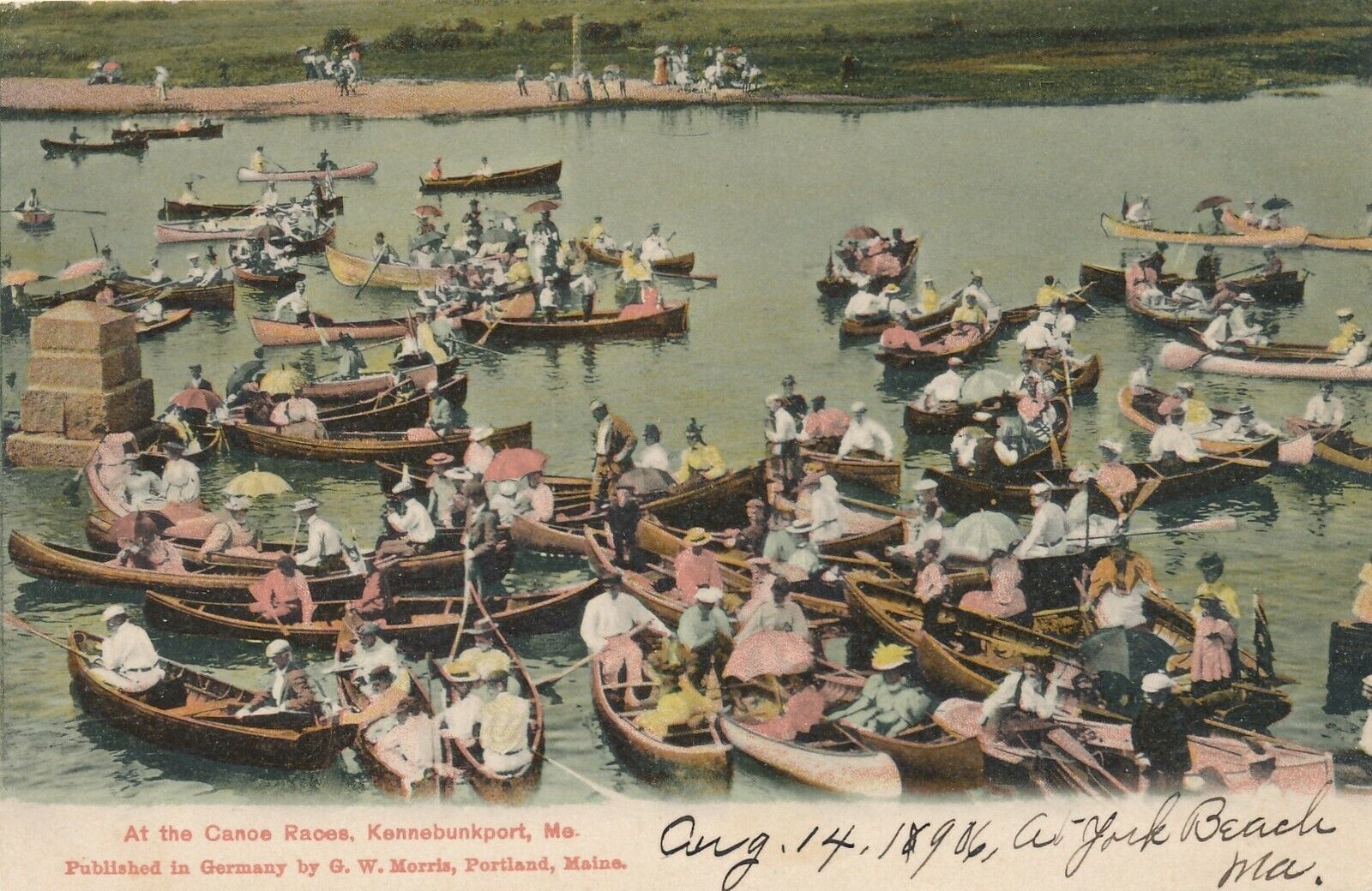 KENNEBUNKPORT ME – At the Canoe Races – udb (pre 1908)