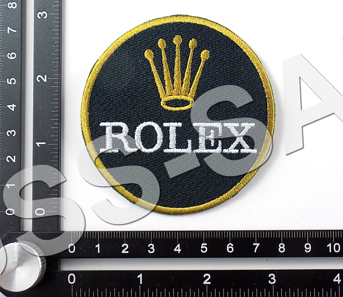 ROLEX EMBROIDERED PATCH IRON/SEW ON ~2-7/8\