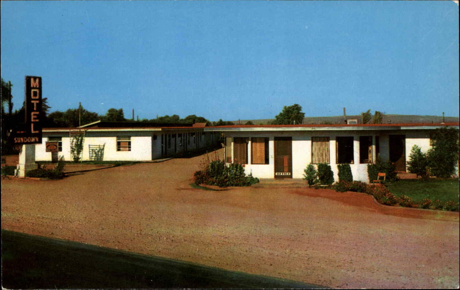 Carlsbad New Mexico NM Sundown Motel c1950s-60s Postcard