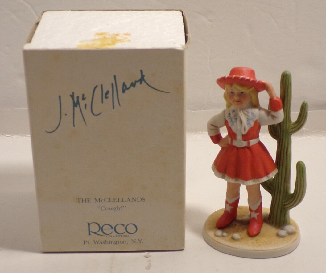 Reco Collection The McClellands Cowgirl Figurine Japan
