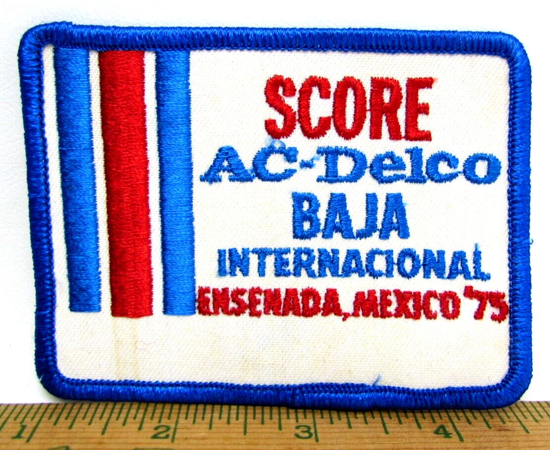 Vintage 1975 Score AC Delco Baja Internacional Jacket Patch Ensenada Mexico