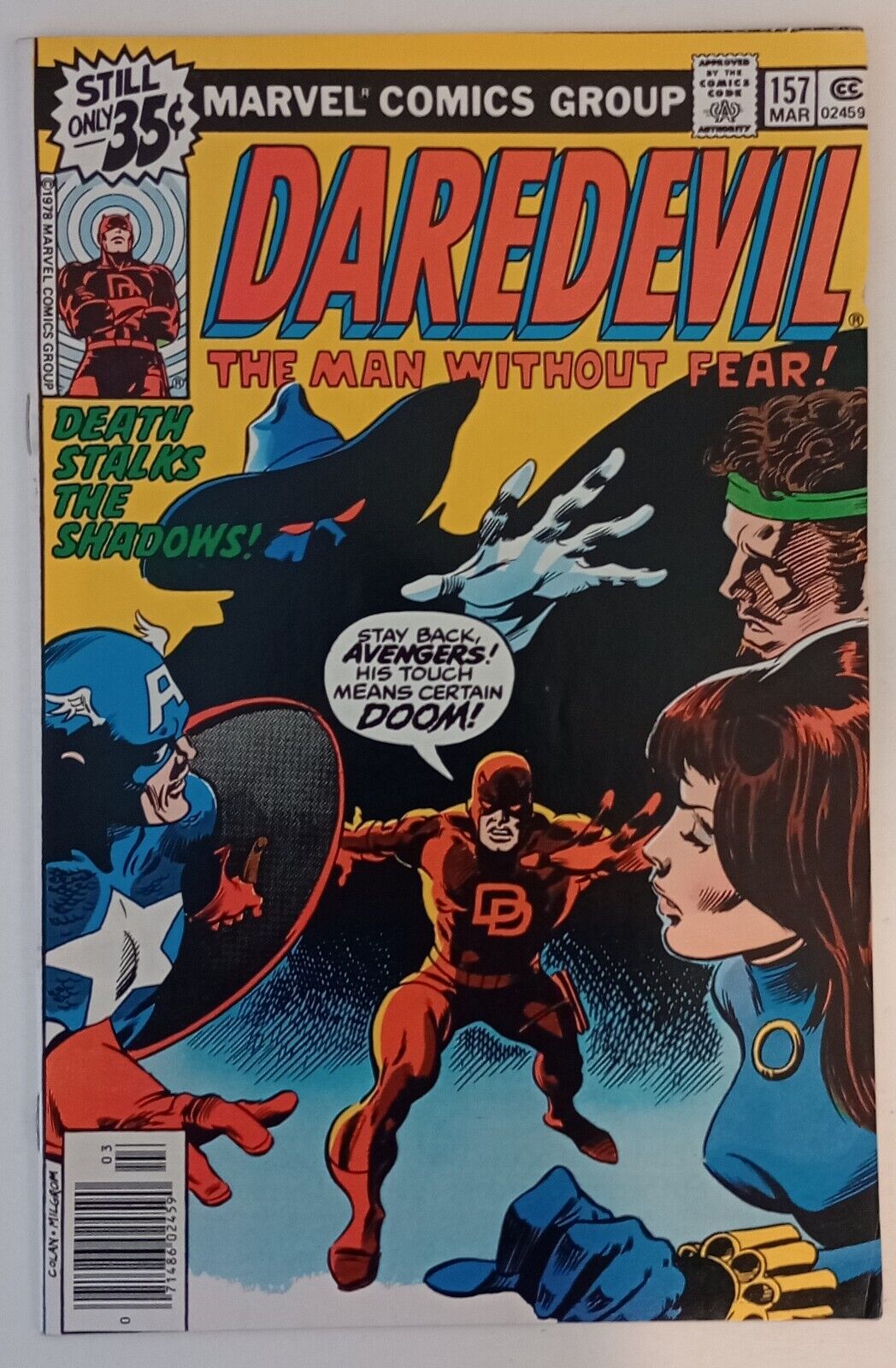  Daredevil #157 (Death Stalk\'s The Shadows/Death Stalker) 1978